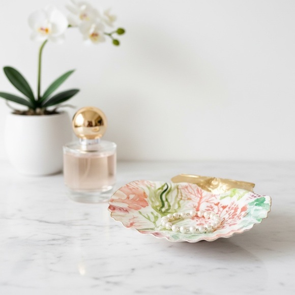 Handmade Other - Coral Reef Seashell Trinket Dish Decor